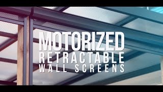 The special features of motorized retractable wall screens by Phantom Screens [upl. by Otanutrof]