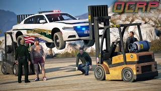 Unsolicited Forklift Oil Changes in GTA RP  OCRP [upl. by Henriha404]