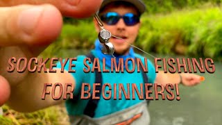 Kenai river Alaska Sockeye Salmon fishing rigging up for Beginners How to catch more fish [upl. by Yrrak202]