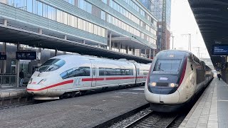 TGV world speed record at 5748 kmhICE 320kmh❤️Freiburg Central Station [upl. by Retsim]