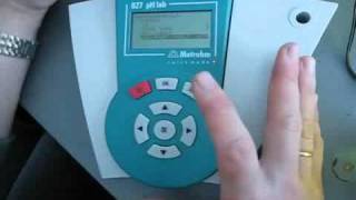 pH meter Metrohm 827 P2 [upl. by Claudell477]