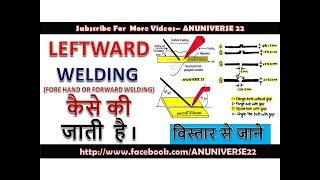 LEFTWARD WELDING TECHNIQUE  ANUNIVERSE 22 [upl. by Ehtiaf]