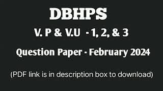 Visharad poorvardh and uttarardh  12amp3 Feb 2024 Question Paper [upl. by Ecnirp]