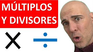 CÓMO HALLAR LOS MÚLTIPLOS Y LOS DIVISORES DE UN NÚMERO [upl. by Seamus]