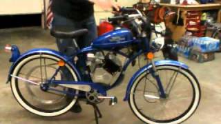 New Blue Whizzer Motorbike Running [upl. by Buckie]