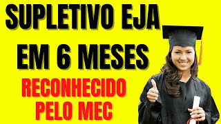 Supletivo a Distância Ensino Médio Em 6 meses Supletivo EaD Reconhecido pelo Mec eja Ead pelo mec [upl. by Bear]