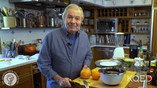 Candied orange peel with chocolate  Jacques Pépin Cooking At Home  KQED [upl. by Erlene]