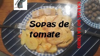 sopas de tomate alentejanas [upl. by Yerffoj657]