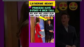 He Was Surprised With Princess Catherine Height 🔥🔥🤩royalsfamily [upl. by Wilek891]