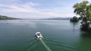 Aerial Views Of Lake Sempach [upl. by Hubing900]