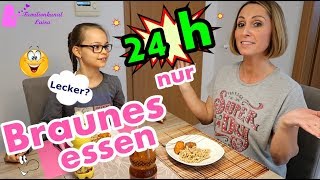 24 Stunden nur Braunes essen [upl. by Ecnatsnok847]