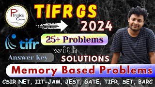 TIFR GS 2024 Memory Based Problems amp Solutions  PHYSICS GALAXY  physicsgalaxy1537 [upl. by Inoek]