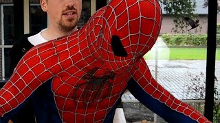 SpiderMan Suit HowToWear  Getting Inside the Costume [upl. by Monro]