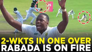 Kagiso Rabada Gets 2 Big Wickets in One Over  Bangladesh vs South Africa  1st Test Day 2  M3H1K [upl. by Ylliw864]