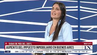 Aumento del impuesto inmobiliario en Buenos Aires subas de más del 200 [upl. by Ordnassela955]