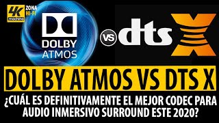 Dolby Atmos vs DTS X ¿Cuál es el mejor Audio Envolvente Definitivo para tu Sala de Cine en casa 🤔 [upl. by Oirasor]