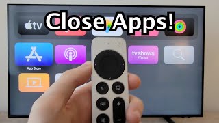 Apple TV 4K How to Close Apps [upl. by Meensat]