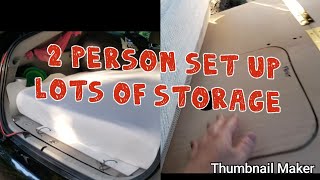 PRIUS TOURBUILD back seats removed [upl. by Alban]