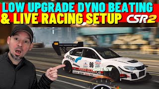 CSR2 WRX Gobstopper II live Racing Low Upgrade Dyno Brating setuo and Tune [upl. by Elbart]