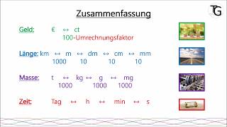 Größen und ihre Einheiten 5 Klasse [upl. by Eniretac]