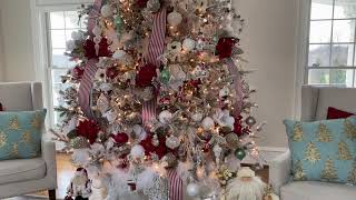 Decorating a Flocked Christmas Tree [upl. by Nikos]