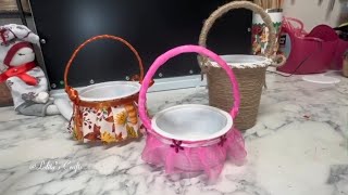 Transform Ordinary Plastic Containers Into Adorable Gift Baskets [upl. by Nanice]