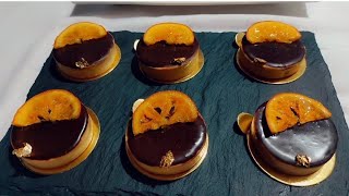 تارتولات كريمة البرتقال و الشوكولا 🍊🍫 tartelette orange chocolat mgateau [upl. by Bondie]