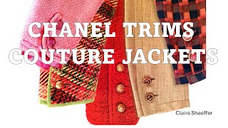 Chanel Trims on Haute Couture Jackets 1 [upl. by Enelrad462]