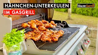 HÄHNCHEN UNTERKEULEN IM GASGRILL  CHICKEN DRUMSTICKS [upl. by Inajna]