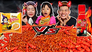 MENYESAL❗️1 PACK SAMYANG QUATTRO VS 1 BOTTLES SOS SAMYANG 2xSPICY 🥵‼️ [upl. by Nedloh]