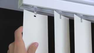 How to Remove and Install Vertical Blind Vanes [upl. by Arvid]