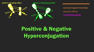 Hyperconjugation  02c  Positive Hyperconjugation H Effect  Negative Hyperconjugation H Effect [upl. by Tempest]