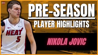 Nikola Jovic  Full Preseason Highlights 2024 [upl. by Hilliary510]