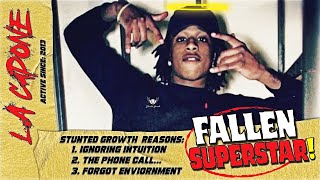 FALLEN SUPERSTAR LA Capone Final Studio Session Stunted Growth Music [upl. by Eissirk]