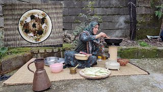 We Cooking Kashke Bademjan in the village ♠ Kashk o Bademjan  Persian Food Recipe [upl. by Nadya]