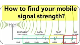 How to read the Mobile Signal Strength like a Pro [upl. by Eenet691]