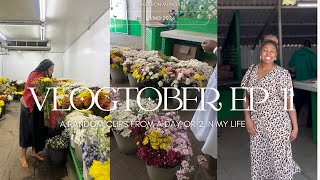 vlogtober EP 11  A Random few days  Flower shopping Checking In  The power of Being Still [upl. by Anotyad]