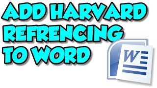 how to add harvard referencing to word 2010 [upl. by Innad452]