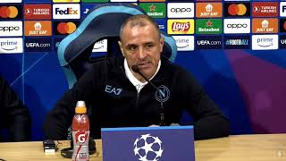 Calzona in conferenza postpartita 🎙️ Napoli Barcellona 11 ⚽ Champions League [upl. by Mariya]