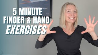 5 Minute Finger and Hand Stiffness Exercise Routine for Both Hands No Equipment Required [upl. by Grassi497]