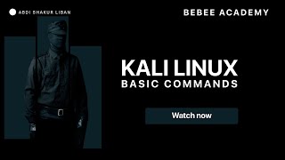 Kali Linux And Basic Commands Afsomali [upl. by Norel219]