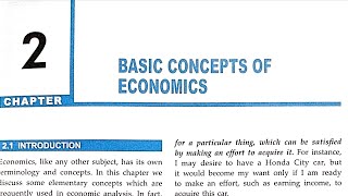 Chapter2Basic Concepts of Economics  ISC  Economics class11 Part1 20232024 [upl. by Nalyac]