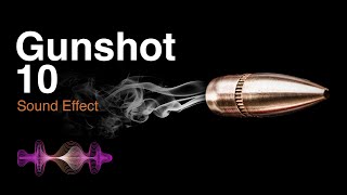 Gunshot Sound Effect 10  Submachine Gun  3 Shots [upl. by Inaluiak]