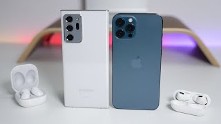 iPhone 12 Pro Max vs Note 20 Ultra 5G  Which Should You Choose [upl. by Hadeis]