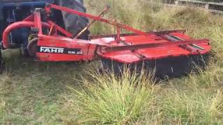 Fahr KM24 Two Drum Mower [upl. by Milissa395]