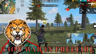 LION WAR IN FREE FIRE ll NEW VLOG freefire gameplay [upl. by Cassil]