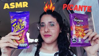 ASMR TAKIS Fuego ❤️‍🔥 VS DORITOS Dinamita 🧨 mukbang takis doritos [upl. by Andromache460]