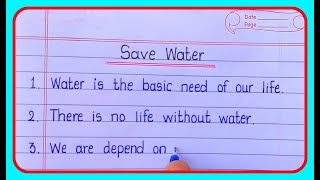 Ways to conserve water  water conservation  5 lines on water conservation  save water [upl. by Britni]