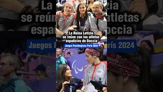 La Reina Letizia se reúne con Sara Aller y Amagoia Arrieta en los Juegos Paralímpicos París 2024 [upl. by Jackquelin818]