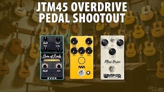 Marshall JTM45 in a Box Shootout  Wampler Plexi Drive vs JHS Charlie Brown vs ZVex Box of Rock [upl. by Latouche]